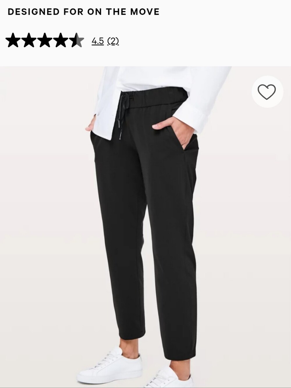 Lululemon On The Move Pants, Size 6